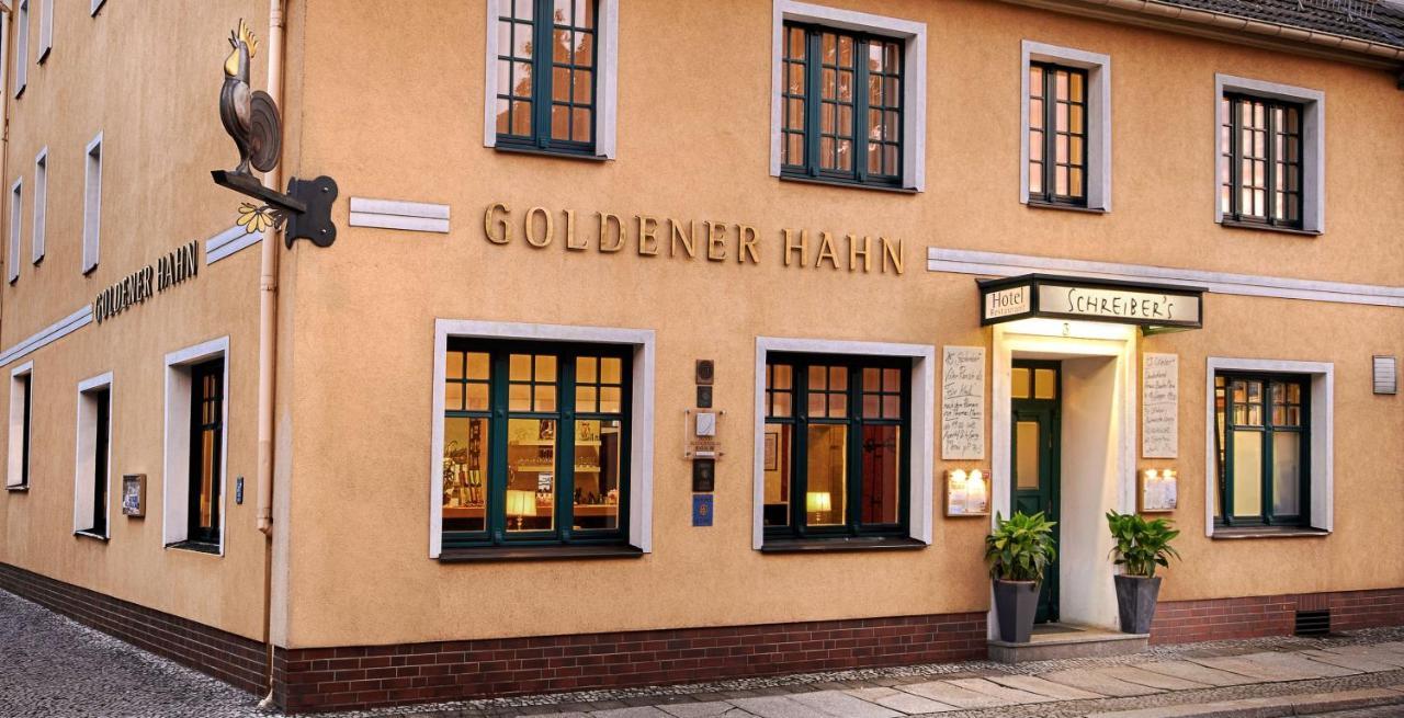 Hotel Gasthof Goldener Hahn Finsterwalde Exteriér fotografie